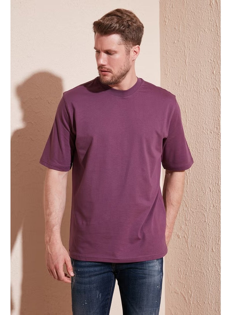 Buratti Cotton Oversize Crew Neck Basic T Shirt Men's T Shirt 5902365 - Image 3